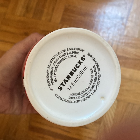 Starbucks Christmas lights 2016 Ceramic Travel Coffee Mug Tumbler 12 oz - Picture 6 of 8